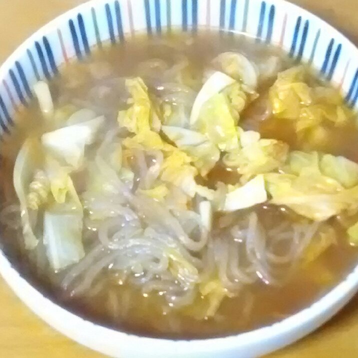 キャベツ温麺